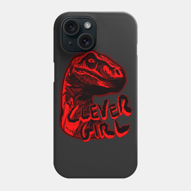Clever Girl Science Fiction Movie Phone Case by Jamie Collins