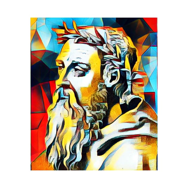 Heraclitus Abstract Portrait | Heraclitus Artwork 2 by JustLit