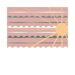 Sunset, sea,.3. sun, sun-art, beach,  spring, ocean, sunart, summer, vector. T-Shirt