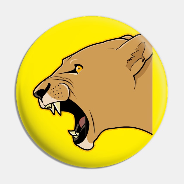 Lioness Pin by Comically Pedantic