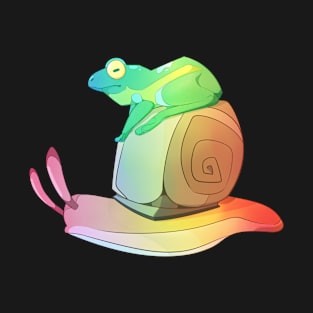 Frog and Snail - Rainbow T-Shirt