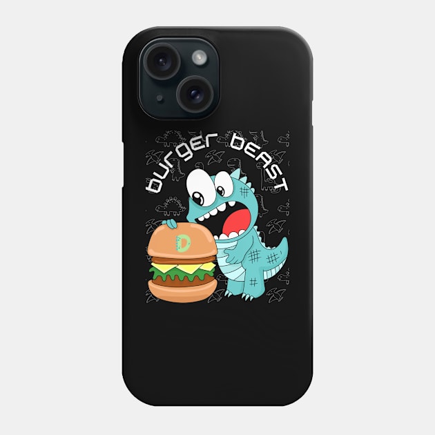 Burger beast Phone Case by BrookProject