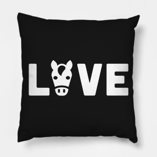 Love Horses | Cute Horseback Riding Pillow