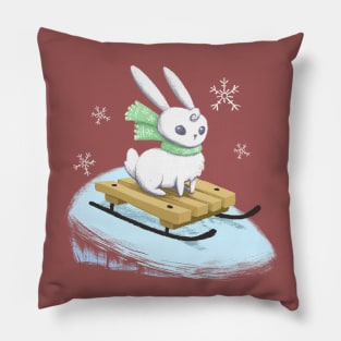 Winter rabbit Pillow