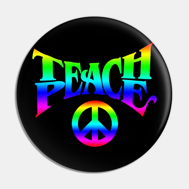 Teach Peace Pin by DollochanAndrewss