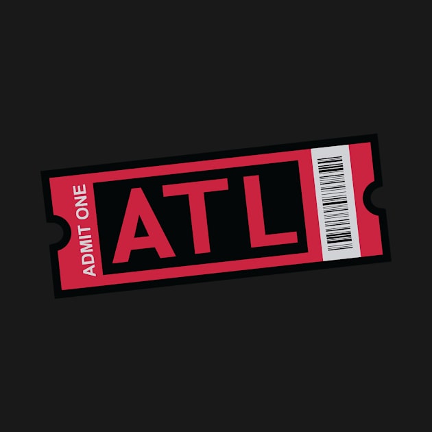 ATL Football Ticket by CasualGraphic