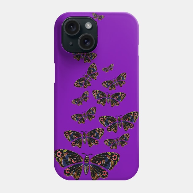 Aboriginal Art - Butterfly Phone Case by hogartharts