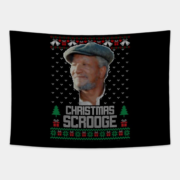 Fred Sanford christmas Tapestry by crocamasistudios