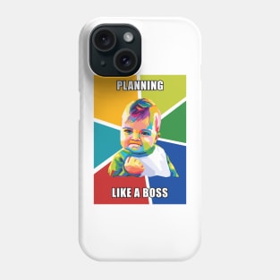 Kids Meme Like a Boss Pop Art Phone Case