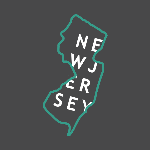 New Jersey State Outline by FLARE US