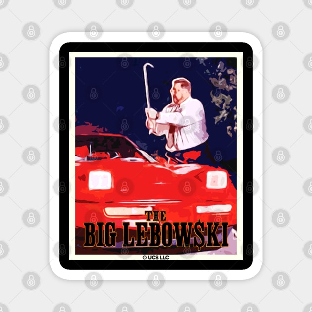 The Big Lebowski retro poster Magnet by SerenityByAlex