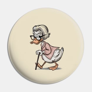 Funny old duck Pin