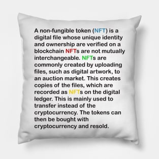 NFT's explained Pillow