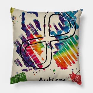 Color Outside the Lines for Autistic Acceptance Pillow