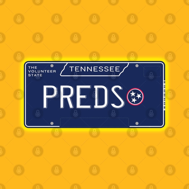 TN License Plate-  PREDS - Predators by AR100AR