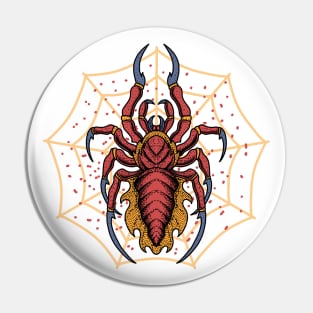 Spidero Back Print Pin