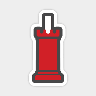 Red Rook Rising Magnet