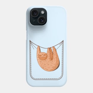 Sleepy Sloth on a Pocket Phone Case