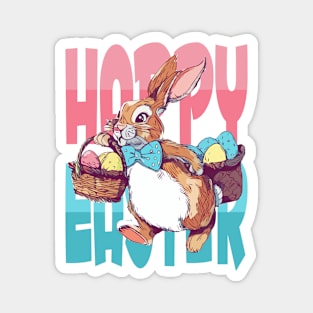 Happy Easter Bunny Magnet