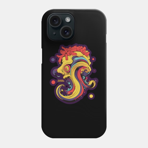 Plastic Macaroni Boho Trippy Hippy Noodle Phone Case by BoobRoss