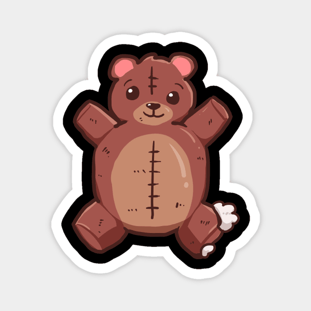 teddy bear fat Magnet by Candy Store