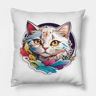 Peeking Cat Pillow