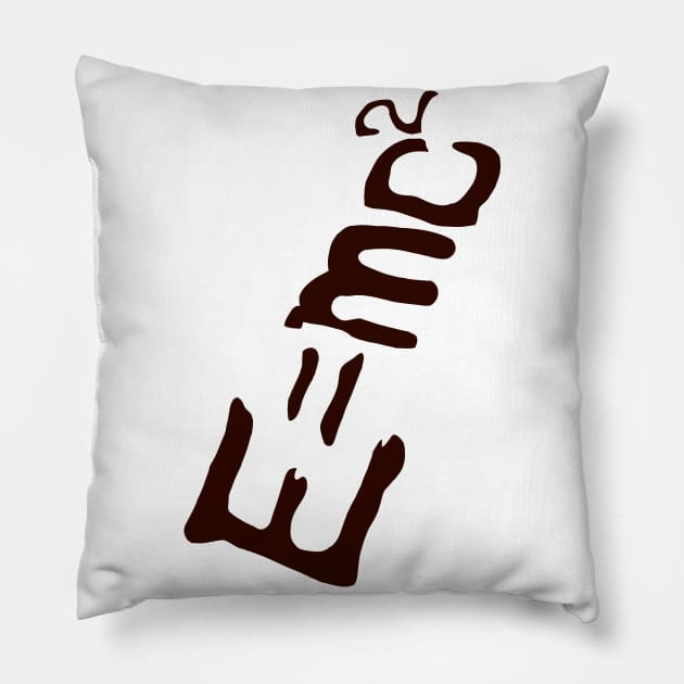 E=mc2 Pillow by Tomich