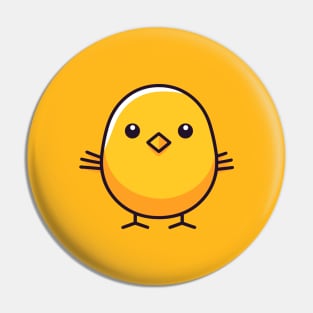 Yellow birdie Pin