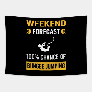 Weekend Forecast Bungee Jumping Jump Jumper Tapestry