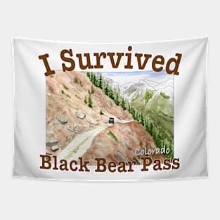 I Survived Black Bear Pass, Colorado Tapestry