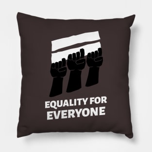 Equality for everyone. No racism Pillow