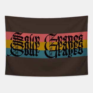 "Sour Grapes Logo" Tapestry