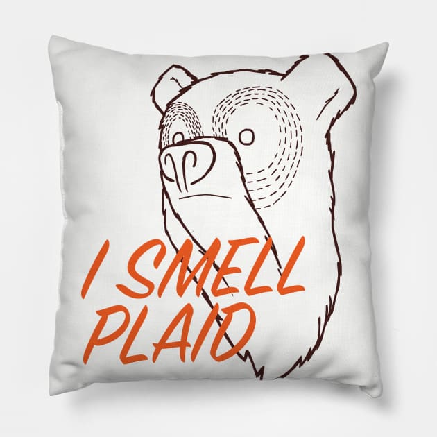 I Smell Plaid (light shirts) Pillow by Eugene and Jonnie Tee's