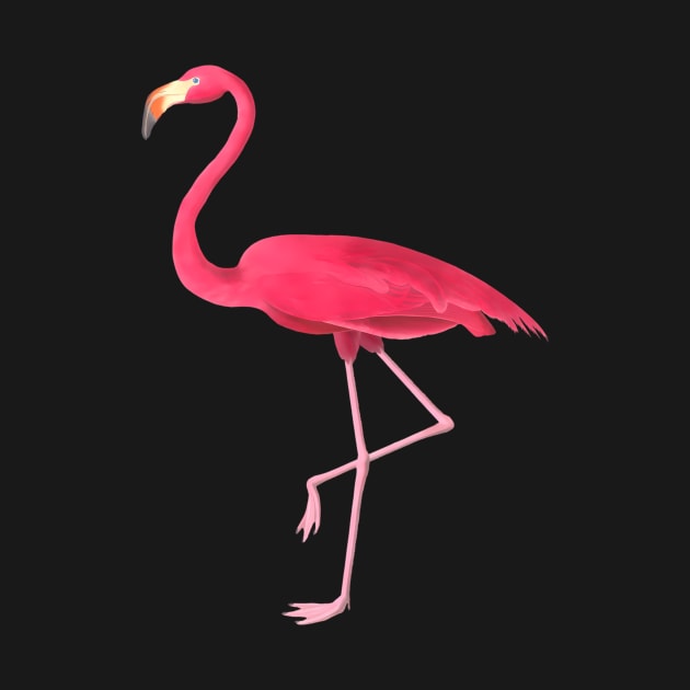 Pink Flamingo Illustration by mccloysitarh