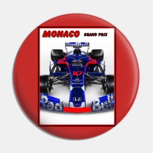 Monaco Grand Prix Auto Road Racing Modern Print Pin