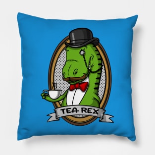 Tea Rex Dinosaur Pillow