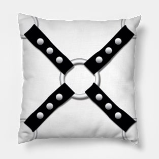 HARNESS - BDSM Pop Art Leather Steel Bondage Pillow