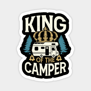 King Of The Camper RV Camping Camper Gift Magnet