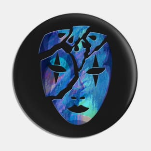 Shattered Broadway West End Musical Drama Theatre Mask Pin