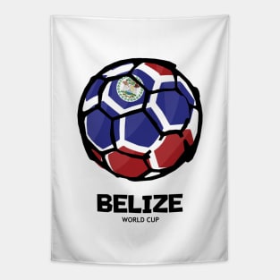 Belize Football Country Flag Tapestry