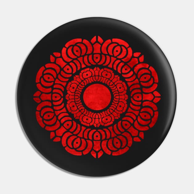 Red Lotus Symbol Pin by Rebellion10