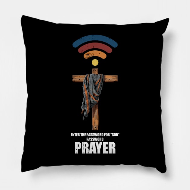 Wifi GOD Has the Password PRAYER Pillow by nickymax915