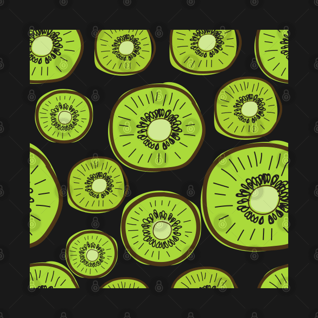 Kiwi Fruit Exotic Pattern by gronly