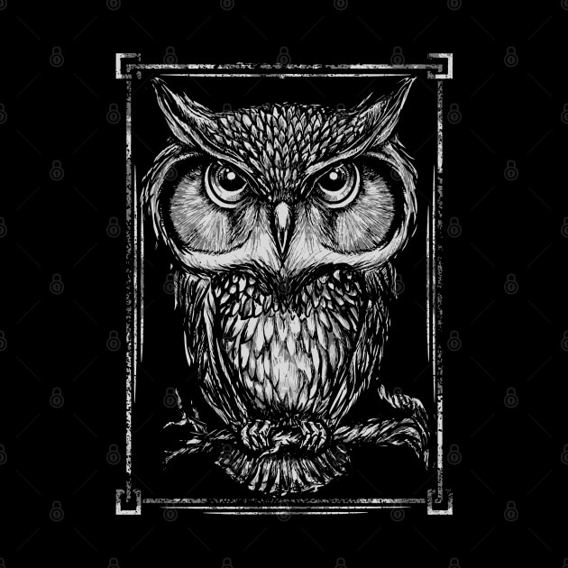 Owl Hoot Wild Exotic Bird Animal by FilsonDesigns