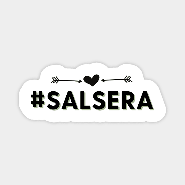 Salsera - Social Latin Dance Design Magnet by Liniskop