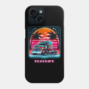 Retro vintage trucker roadlife Phone Case