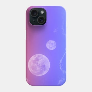 Watercolor Twin Moons Phone Case