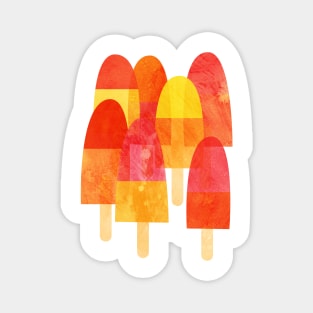 Ice Lollies and Popsicles Food Art Magnet