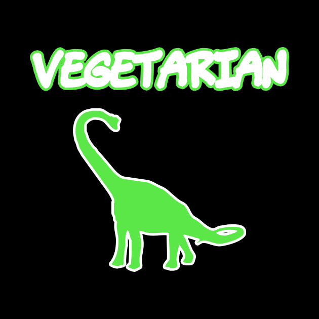 Vegetarian Long Neck Brachiosaurus Diet Funny by charlescheshire