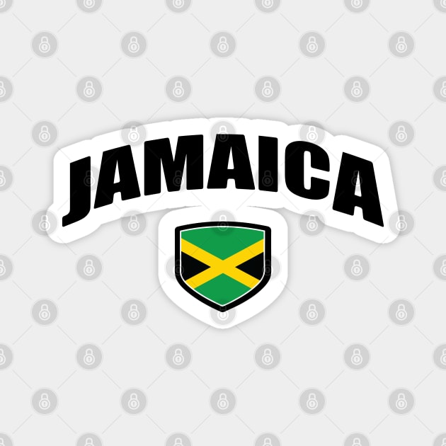 Jamaican National Flag Shield Magnet by IslandConcepts